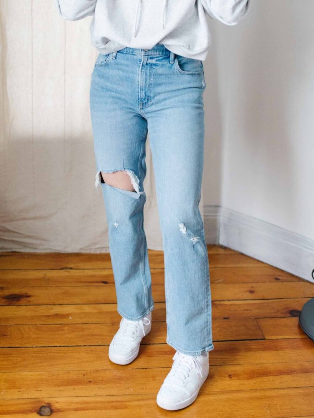 Abercrombie & Fitch Jeans 90's Straight Ultra High Rise Distressed size 30/10 R